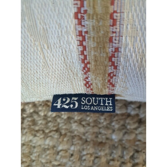 425 South Los Angeles  Anthro Lumbar Pillow Tribal Pattern Feather Down Pillow - Picture 2 of 8